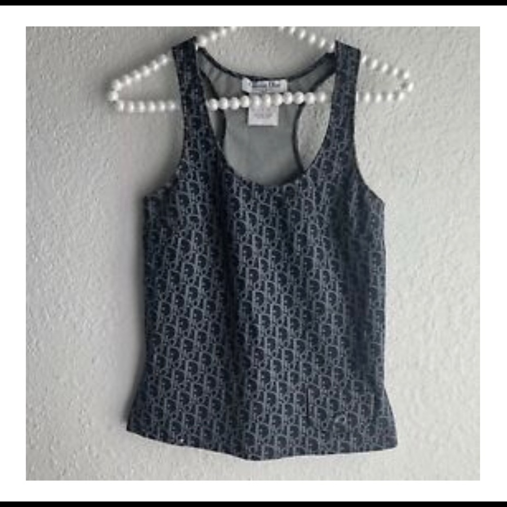 Dior Monogram Logo Sleeveless Tank